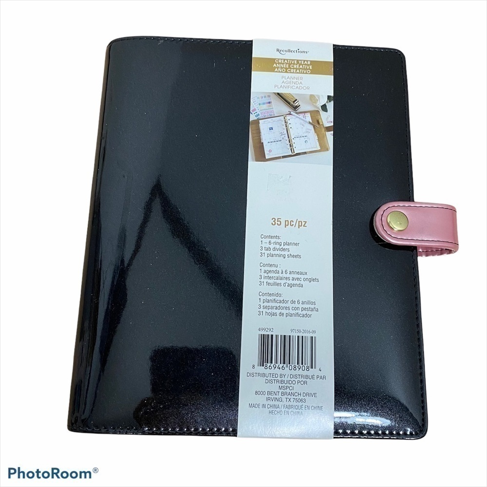 Black Pink Padded Planner Calendar NEW School Home